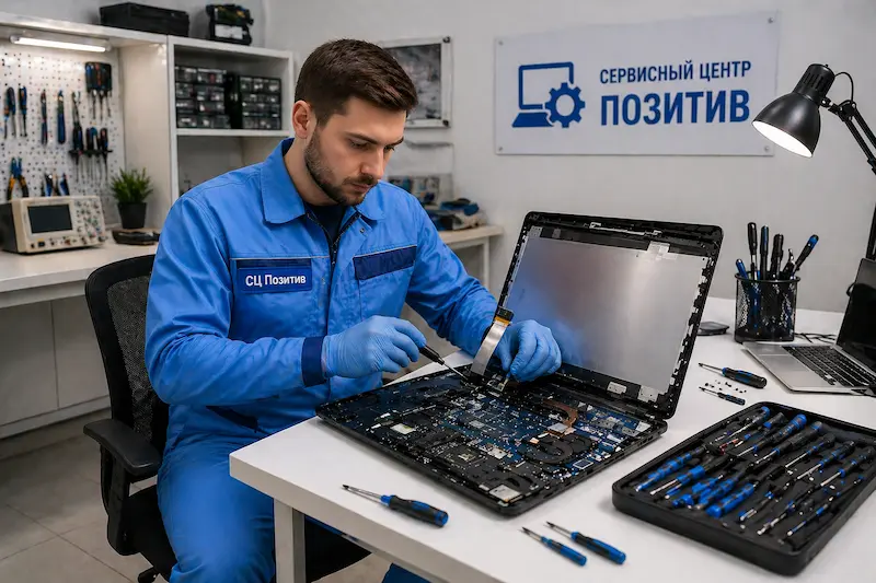 Замена шлейфа матрицы ноутбука в Казани