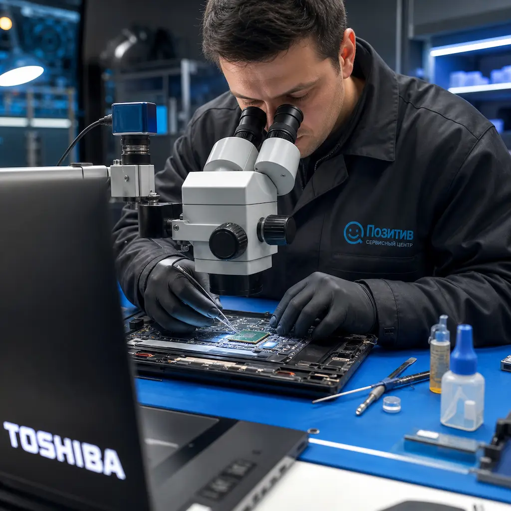 Замена видеокарты ноутбука Toshiba в Казани
