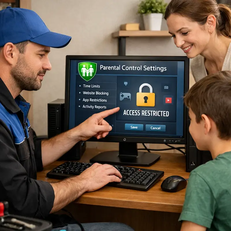 Родительский контроль на компьютере и ноутбуке в Казани