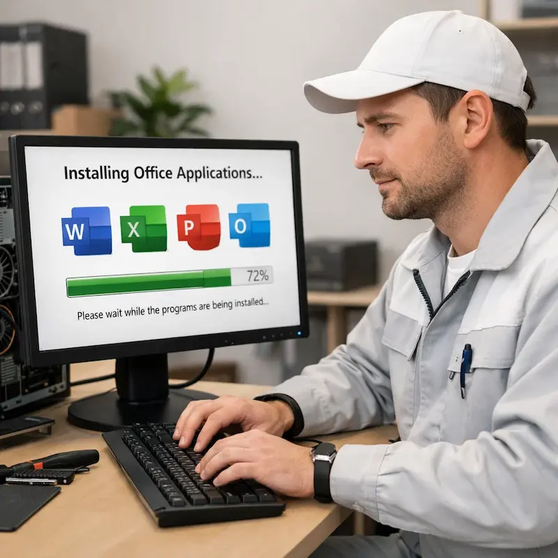 установка офисных программ на компьютер в Казани