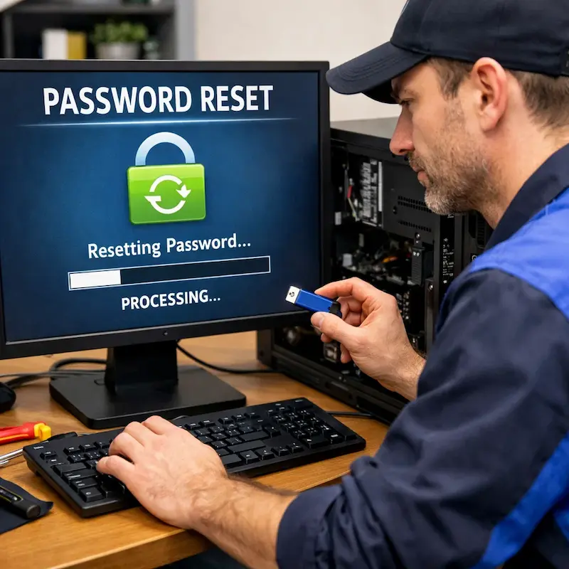 Удаление пароля на компьютере в Казани