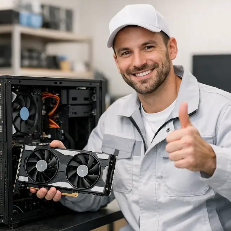 установка видеокарты на ПК в Казани