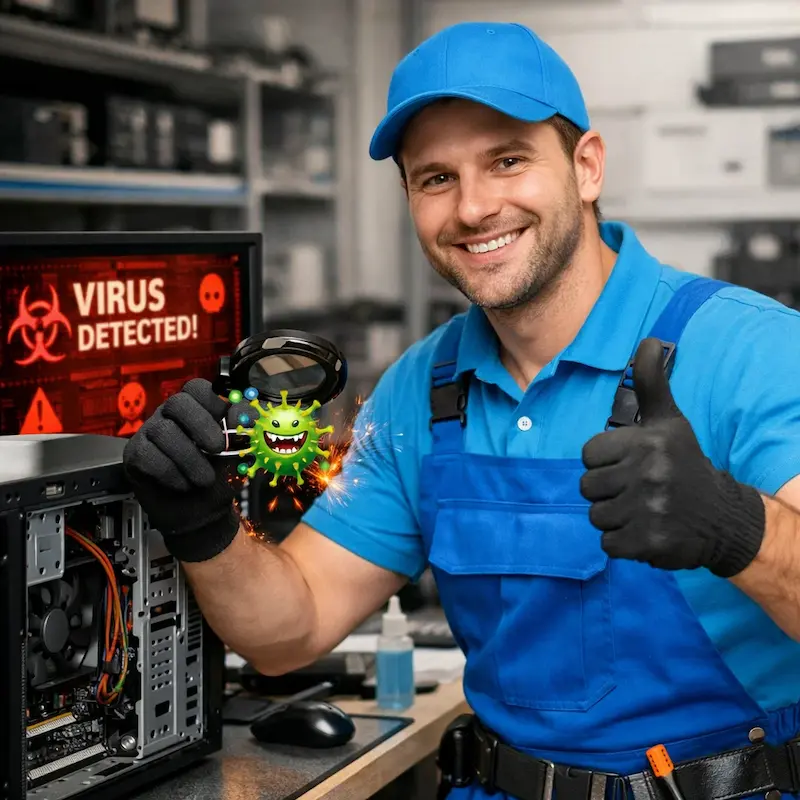 Удаление вирусов с компьютера в Казани