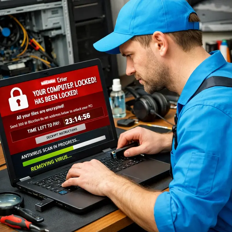 Удалить винлокер в Казани